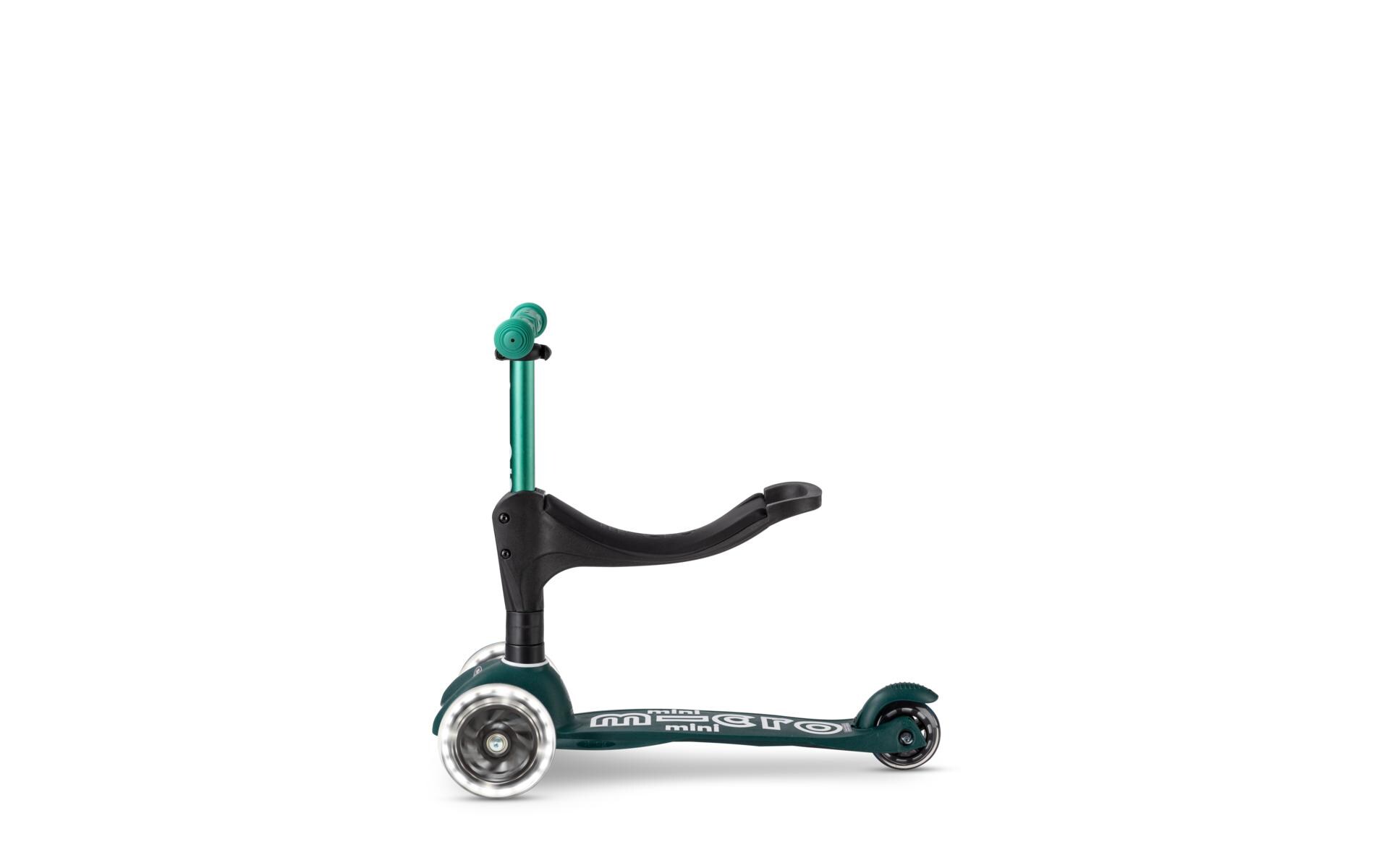 Kickboard Mini Micro 3in1 Deluxe Eco Grün<br>Kids Scooter aus recycelten Fischernetzen