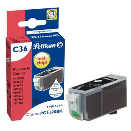 Pelikan Druckerpatrone C36 ersetzt Canon PGI-520, black, 19 ml