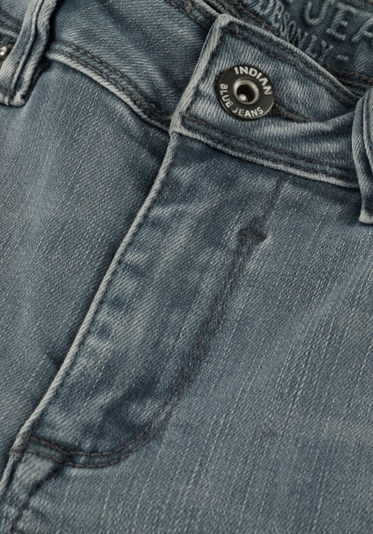 INDIAN BLUE JEANS grijze indian blue jeans korte broek blue grey damage andy short