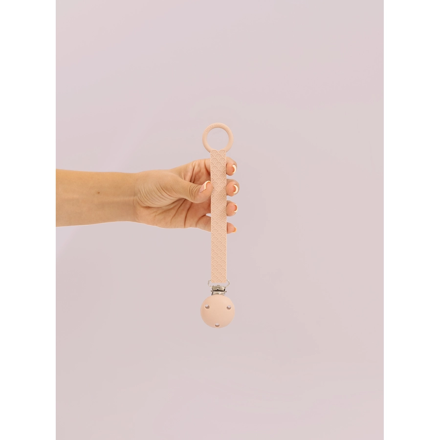 the cotton cloud Schnullerkette Scallop aus Silikon, Ballerina