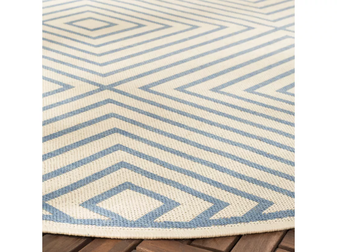 Tapis Cream & Blue 79 X 152 cm - Ravello