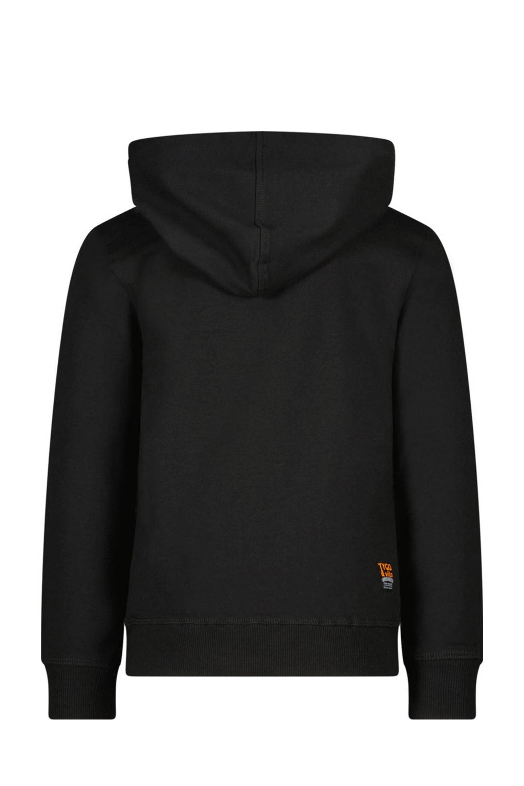 TYGO & vito hoodie Henry met printopdruk zwart