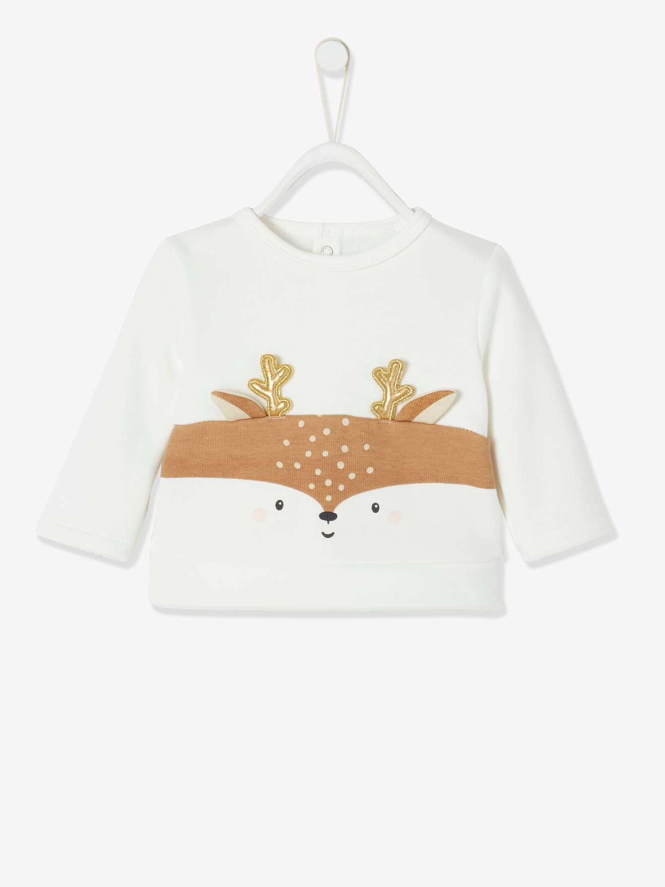 Conjunto de Natal para bebê menino, camiseta + calça + meias, marrom claro liso com estampas.