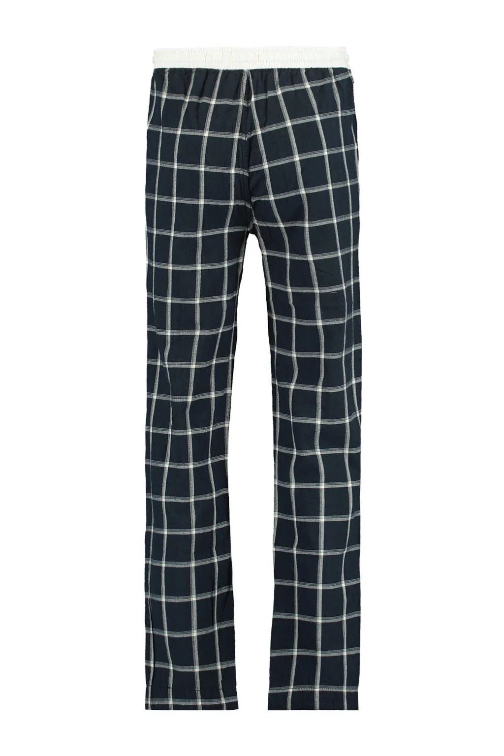 America Today geruite regular fit pyjamabroek Lake donkerblauw/wit