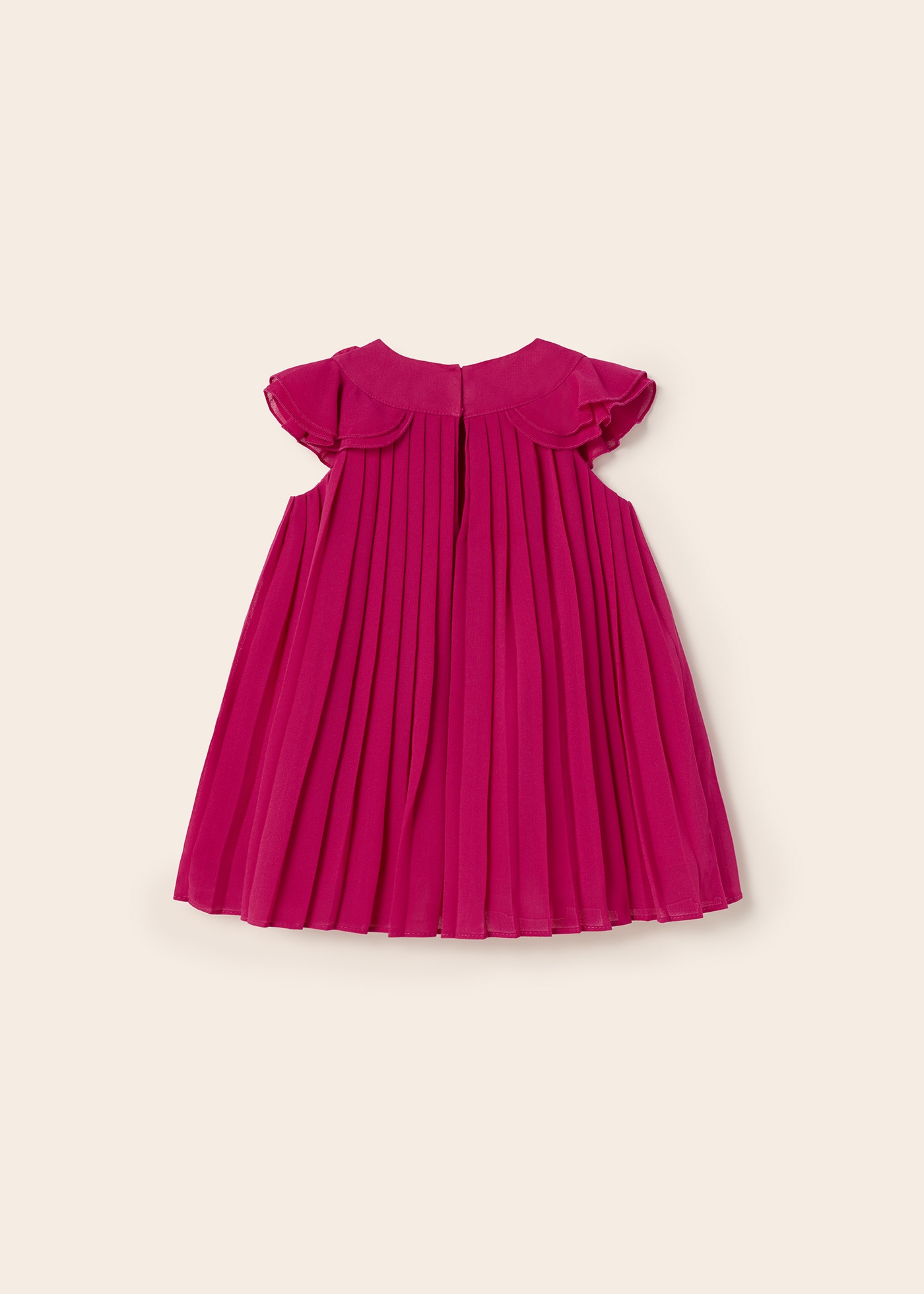 Vestido plissado para bebê