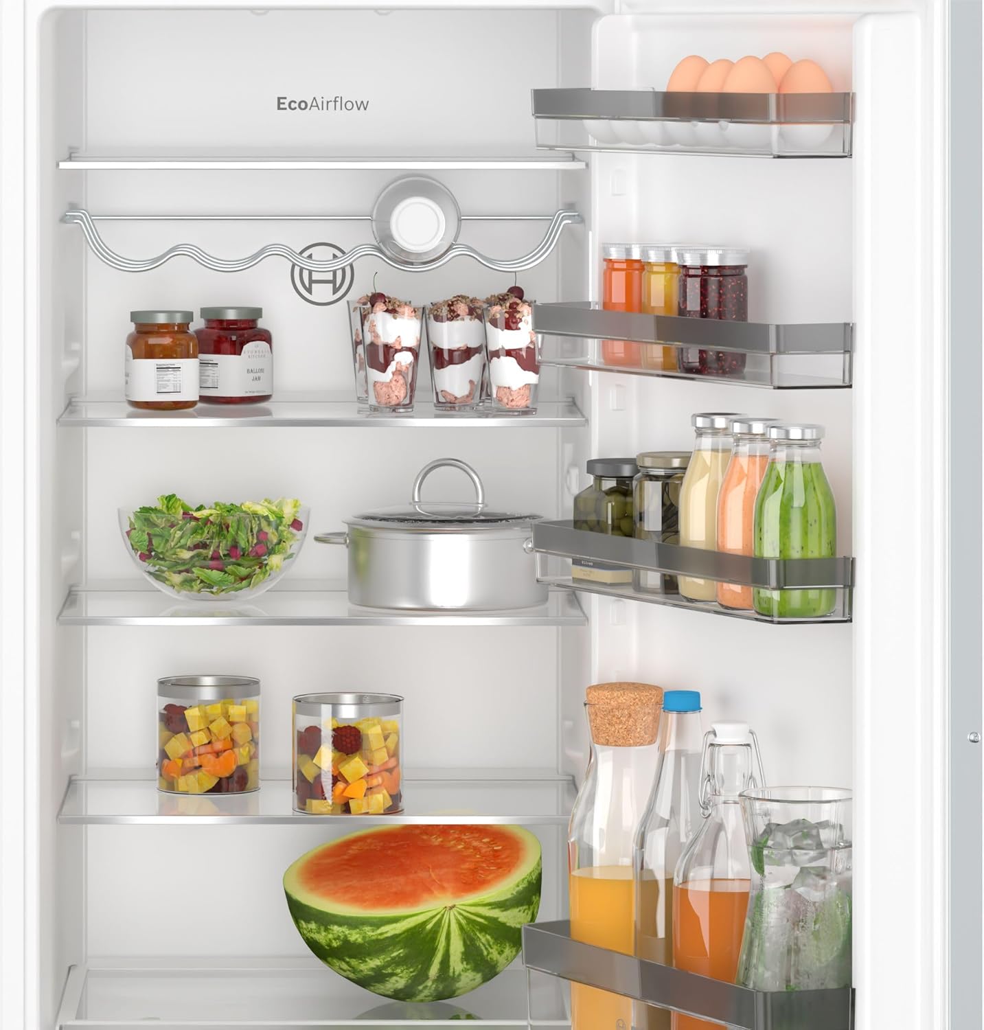 Bosch KIR41VFE0, Série 4, Petit réfrigérateur, Encastrable, 122,5 x 56 cm, 204 L [Energy Class E] [Classe énergétique E]