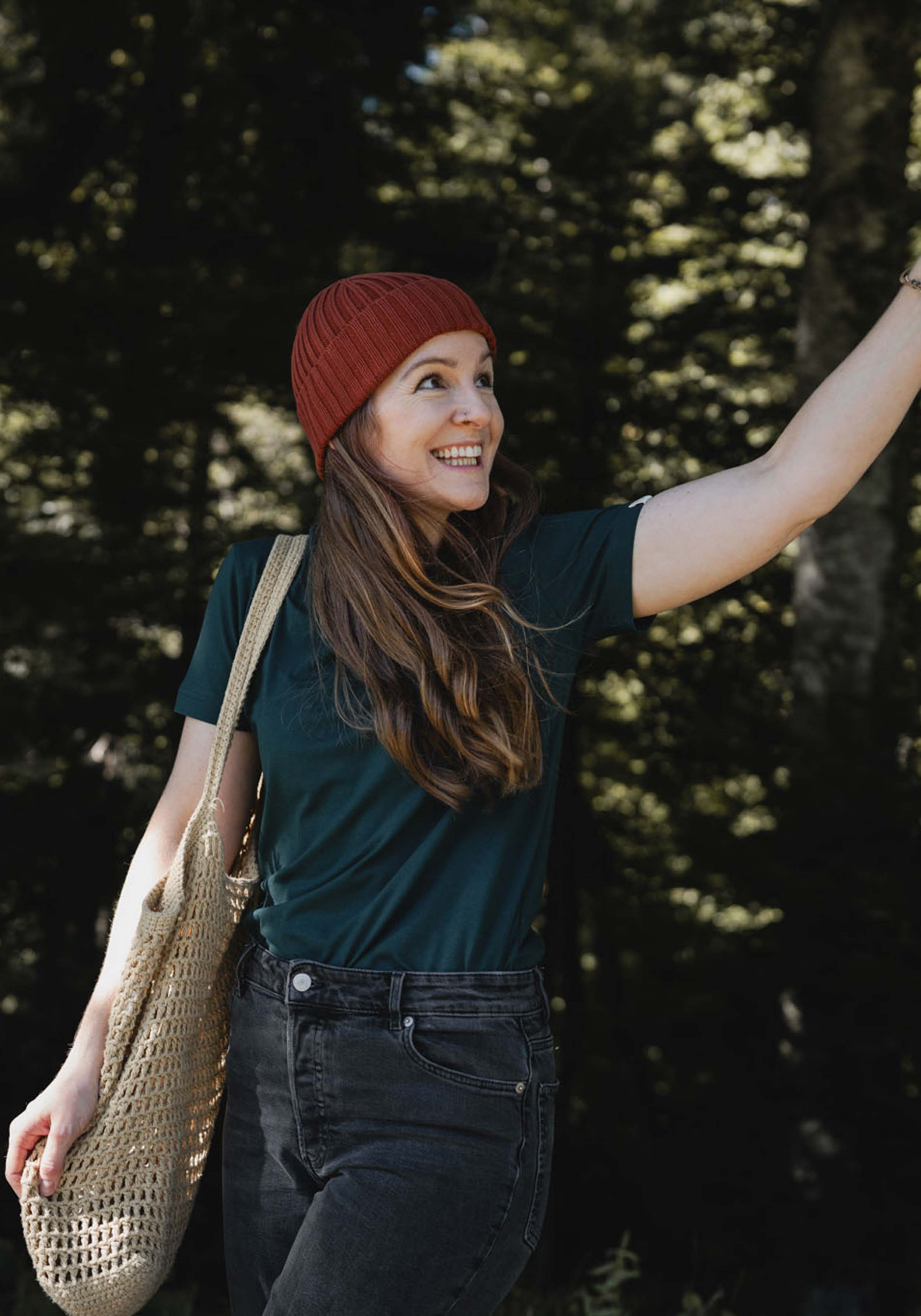 WE ARE ZRCL Damen T-Shirt Luisa Basic Dark Sea