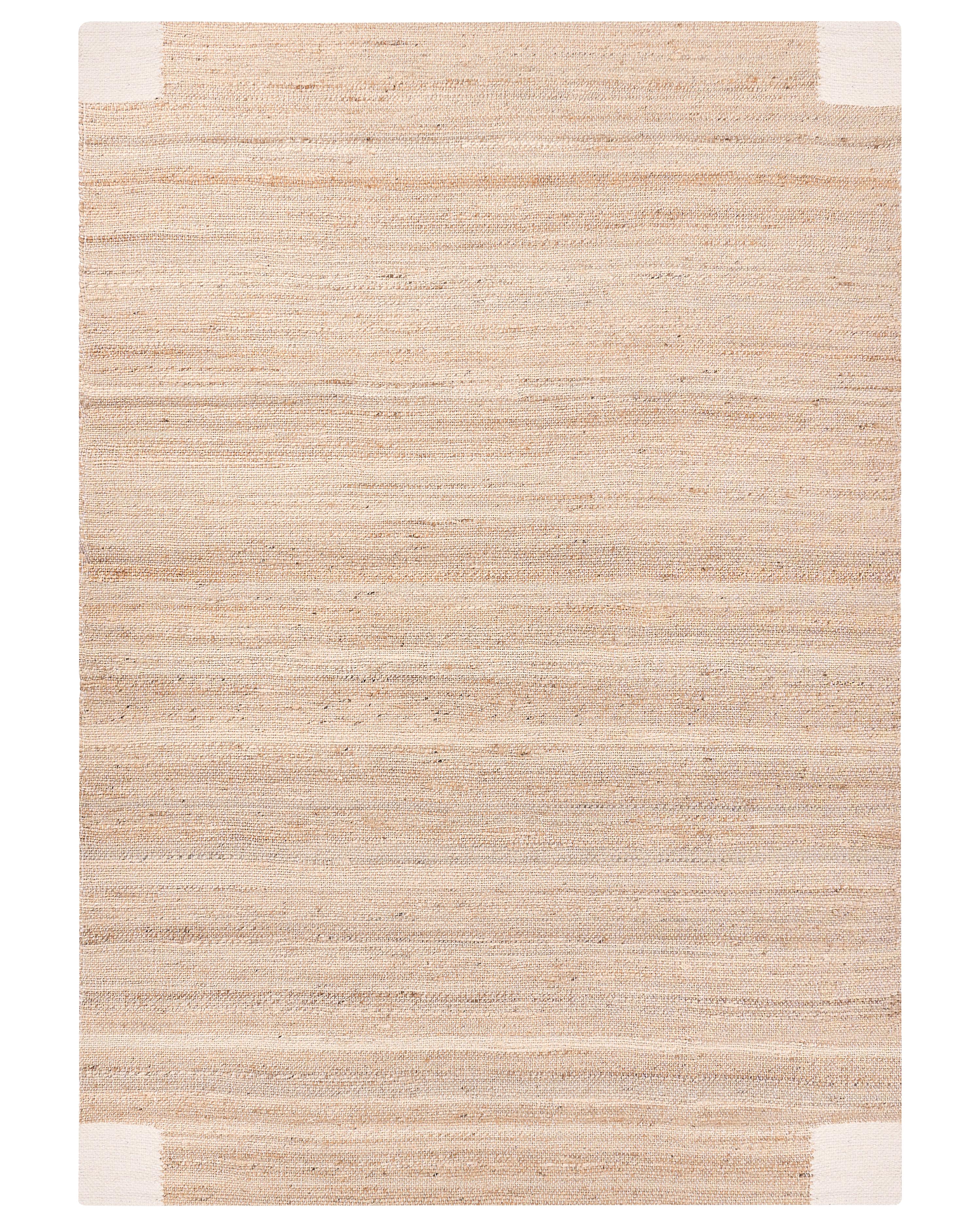 Vloerkleed AMRAVATI Lichtbeige 160 x 230 cm Jute