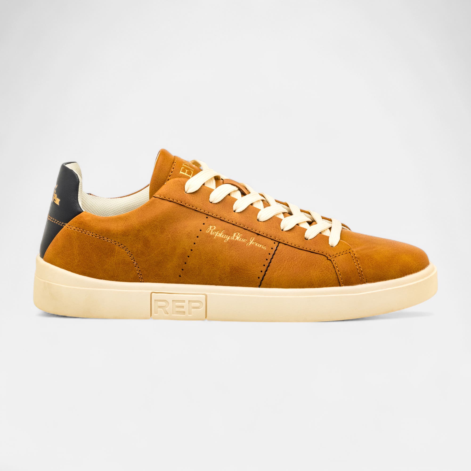 Baskets basses Homme cognac