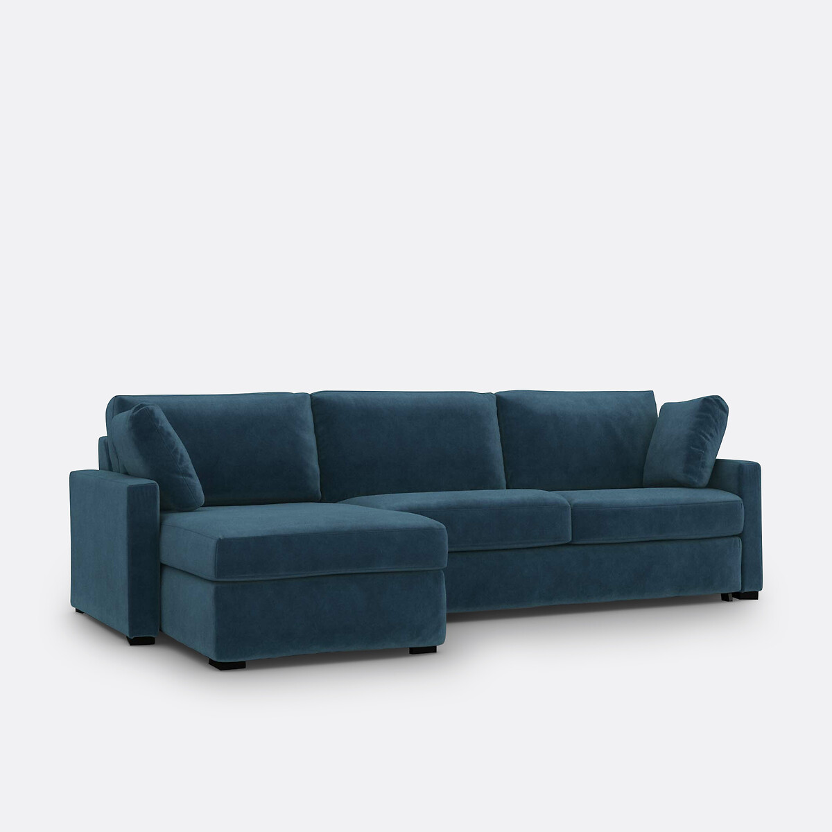 LA REDOUTE INTERIEURS<br>Sofá-cama de canto em veludo de espuma premium HR Timor