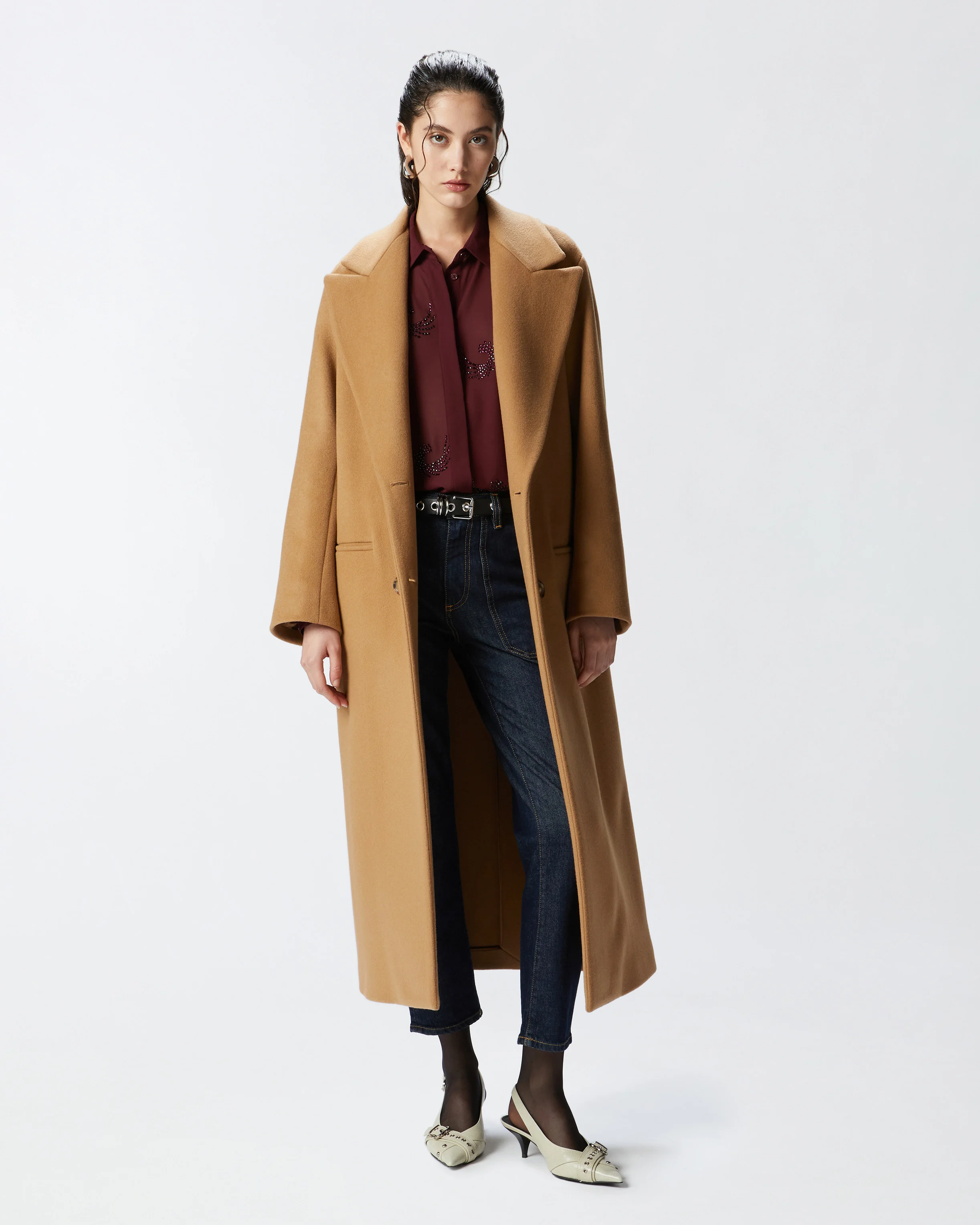 Jean workwear à délavage foncé | Bleu