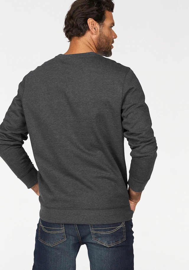 Man's World Sweatshirt , Langarm,  Basic-Stil,  unifarben,  Rundhalsausschnitt