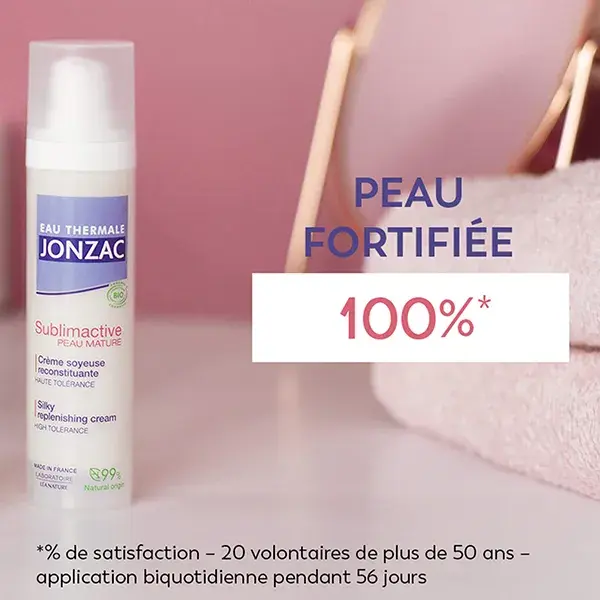 Jonzac Água Termal Sublimativa Pele Madura Creme Sedoso Reconstituinte Orgânico 40ml