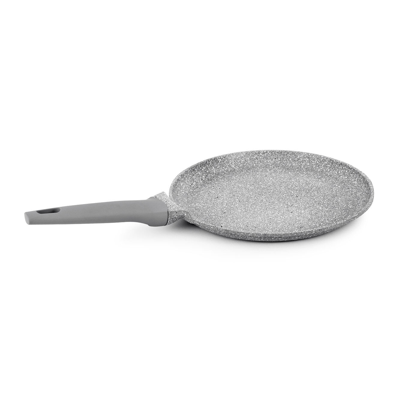 Durand Dupont Crêpière fonte d'aluminium aspect pierre zoe crp28tfi grise - D.28 cm