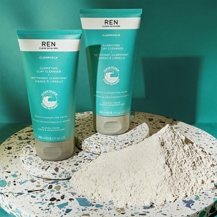 REN Clean Skincare Clearcalm 3 Clarifying Clay Cleanser 150ml