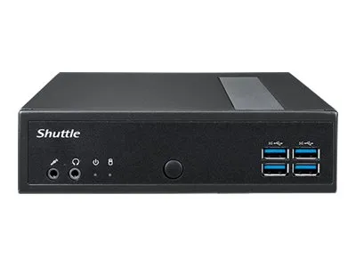 Shuttle XPC slim DL30N - Barebone - ultrakompakt mini-PC 1 x N-series N100 / op til 3.4 GHz - RAM 0 GB - UHD Graphics - Gigabit Ethernet, 2.5 Gigabit Ethernet