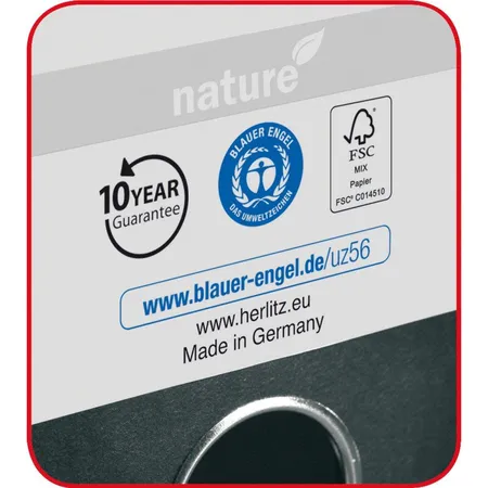 Herlitz Ordner maX.file nature A4 8cm rot