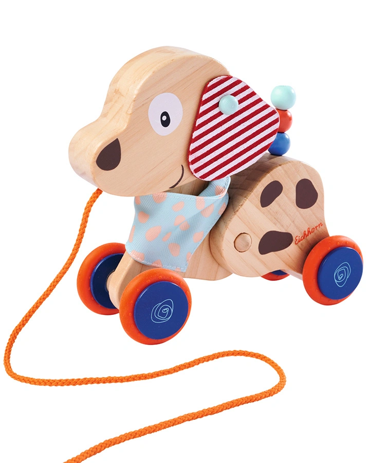 Holz-Nachziehtier HUND (17,5cm)
