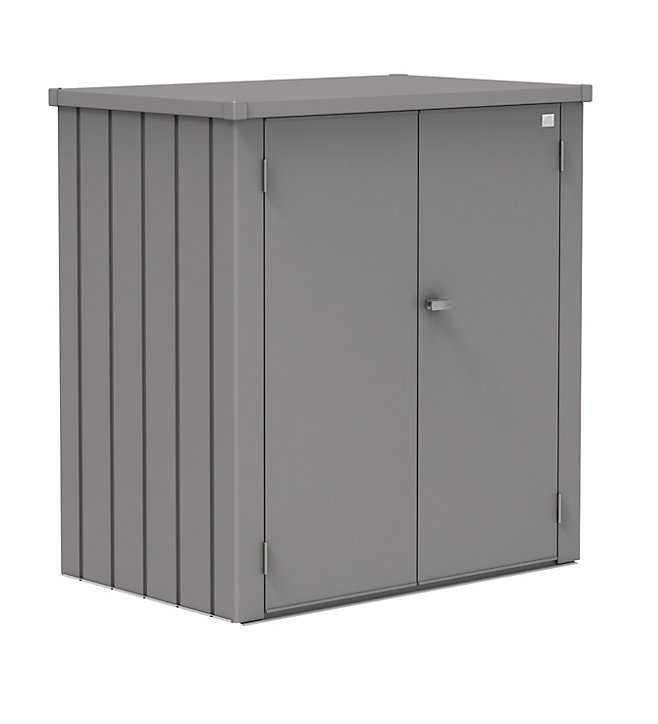 Armoire de terrasse métal Biohort Romeo L gris quartz métallique l.132 x P.87x H.140cm