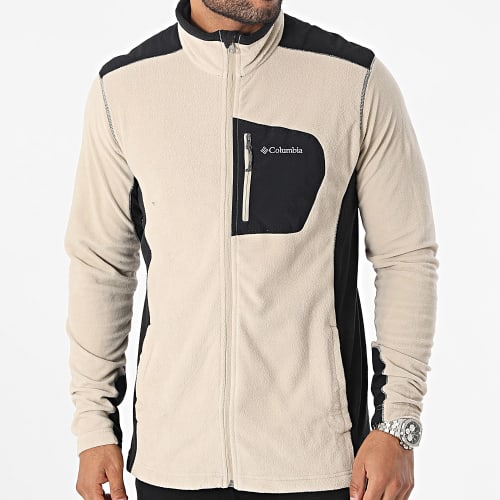 Veste Polaire Zippée Klamath Range Beige Noir