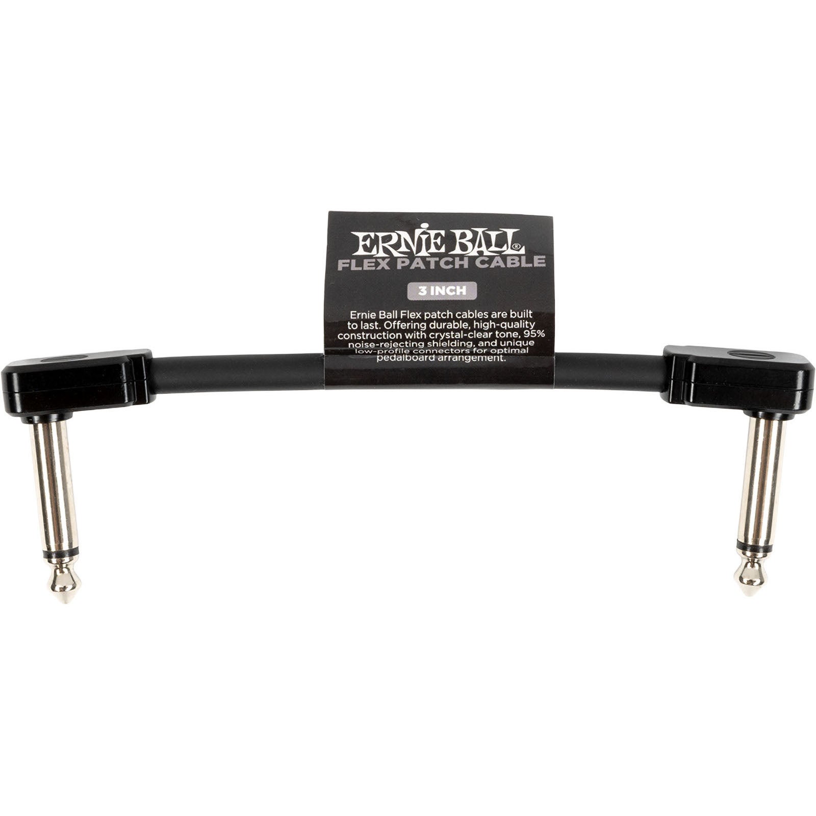 Ernie Ball 6438 Flex Patch Black patchkabel 7,5 cm