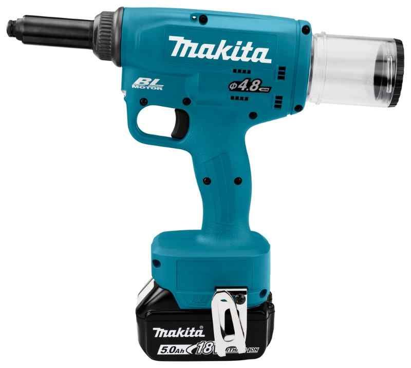 Makita DRV150RTJ 18V Li-ion accu blindklinknageltang set (2x5.0Ah ) in Mbox