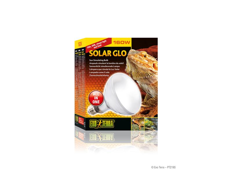 Exo Terra Terrarienlampe Solar Glo E27, 160W Sonnenlicht simulierende Terrarienlampe