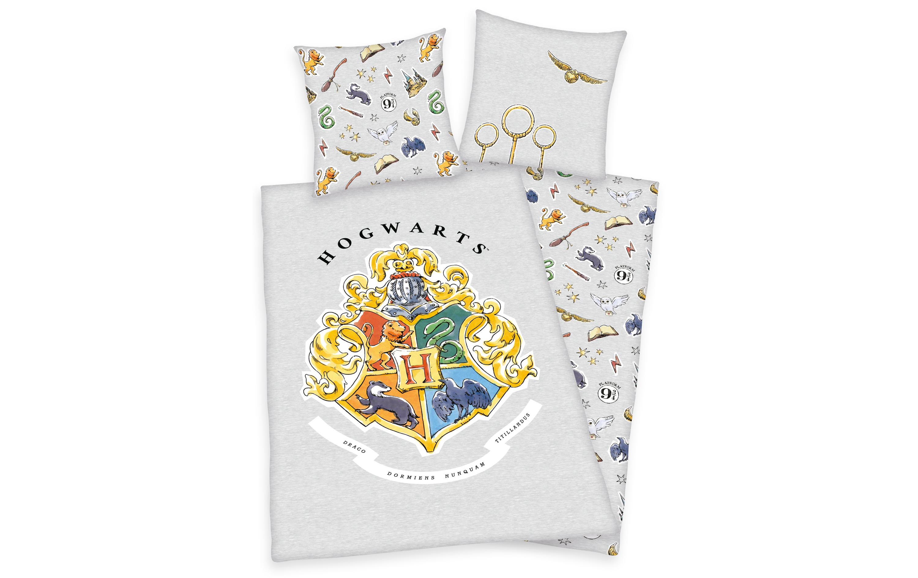 Kinder Bettwäschegarnitur Harry Potter 160 x 210 cmBettwäscheset aus 100% Baumwolle