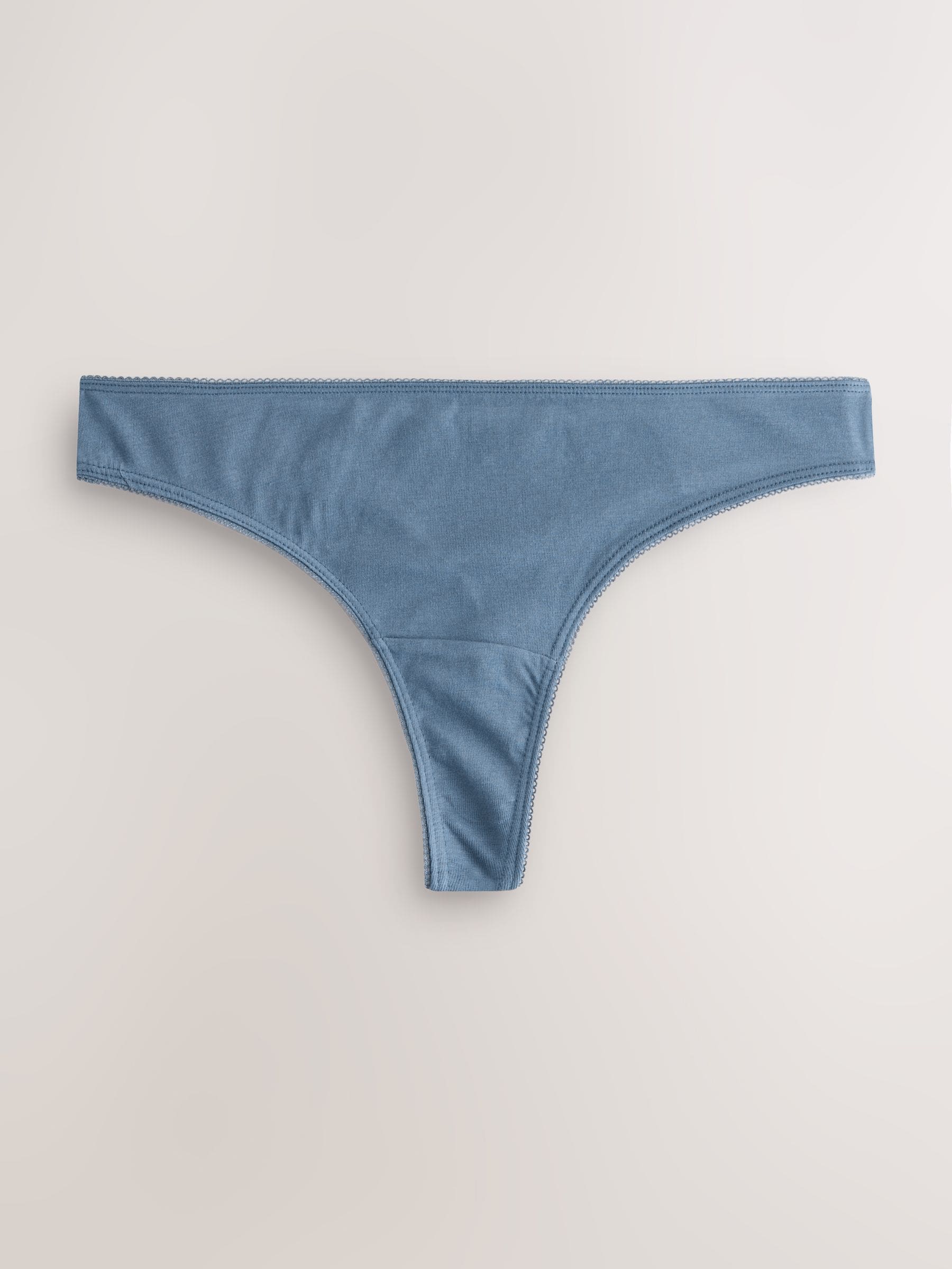 Blue Bows - Set van 7 slips met hoog katoengehalte