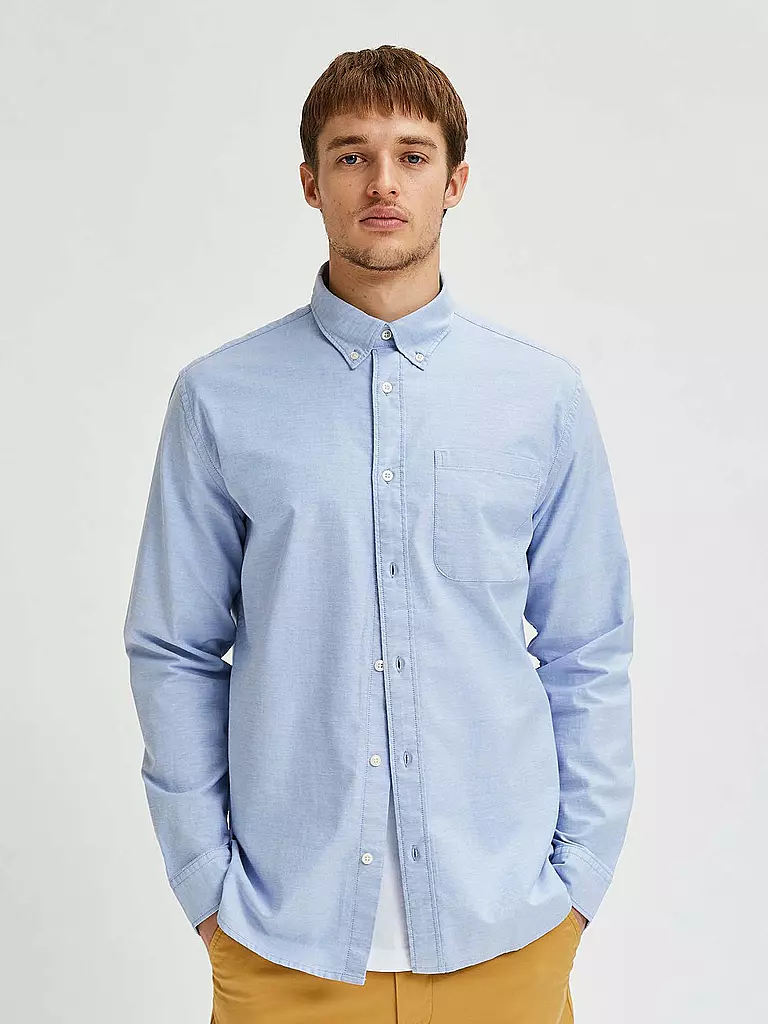 SELECTED Hemd blau