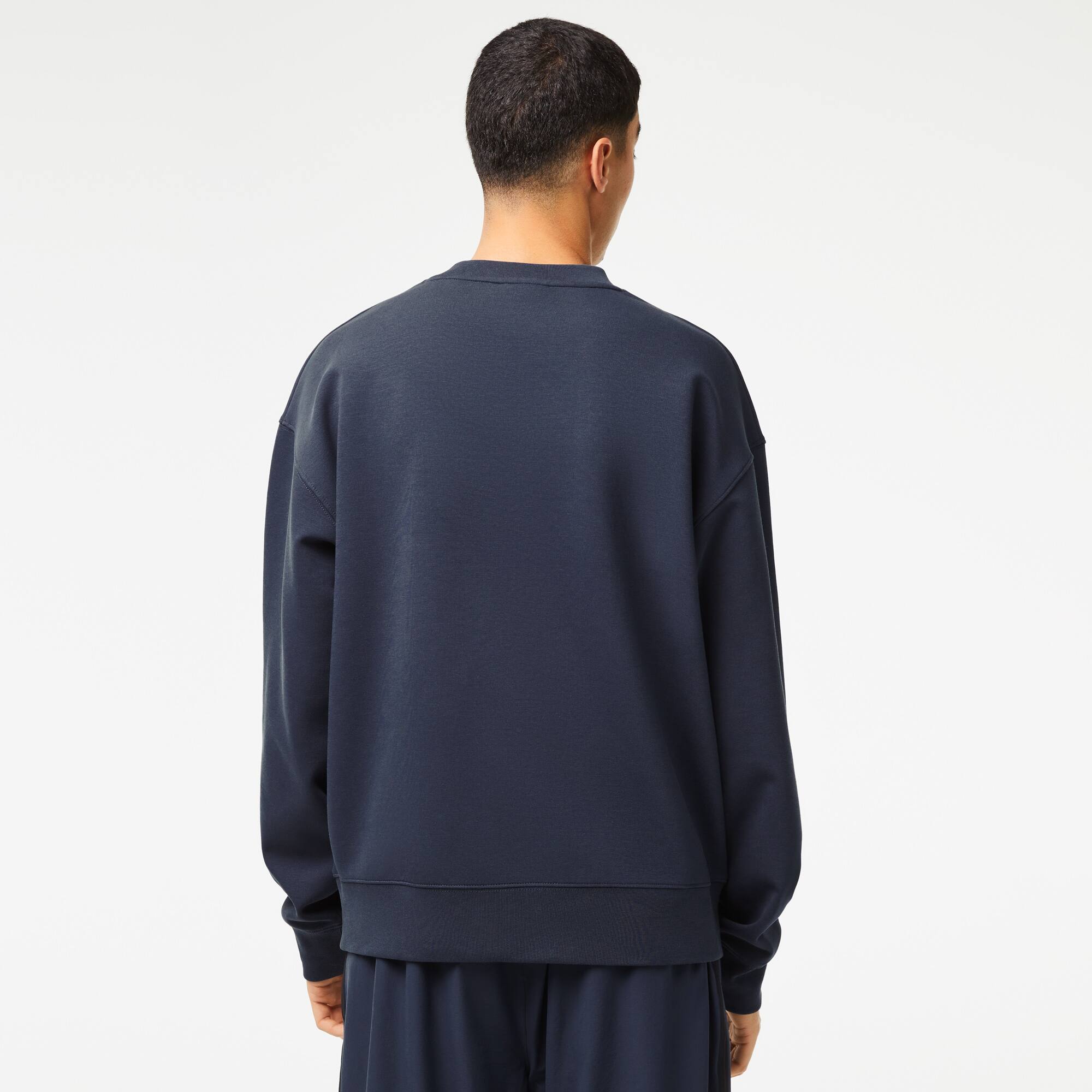 Sweatshirt homme Lacoste loose fit avec marquages sur le devant Sweatshirts - Bleu - Lacoste - Homme