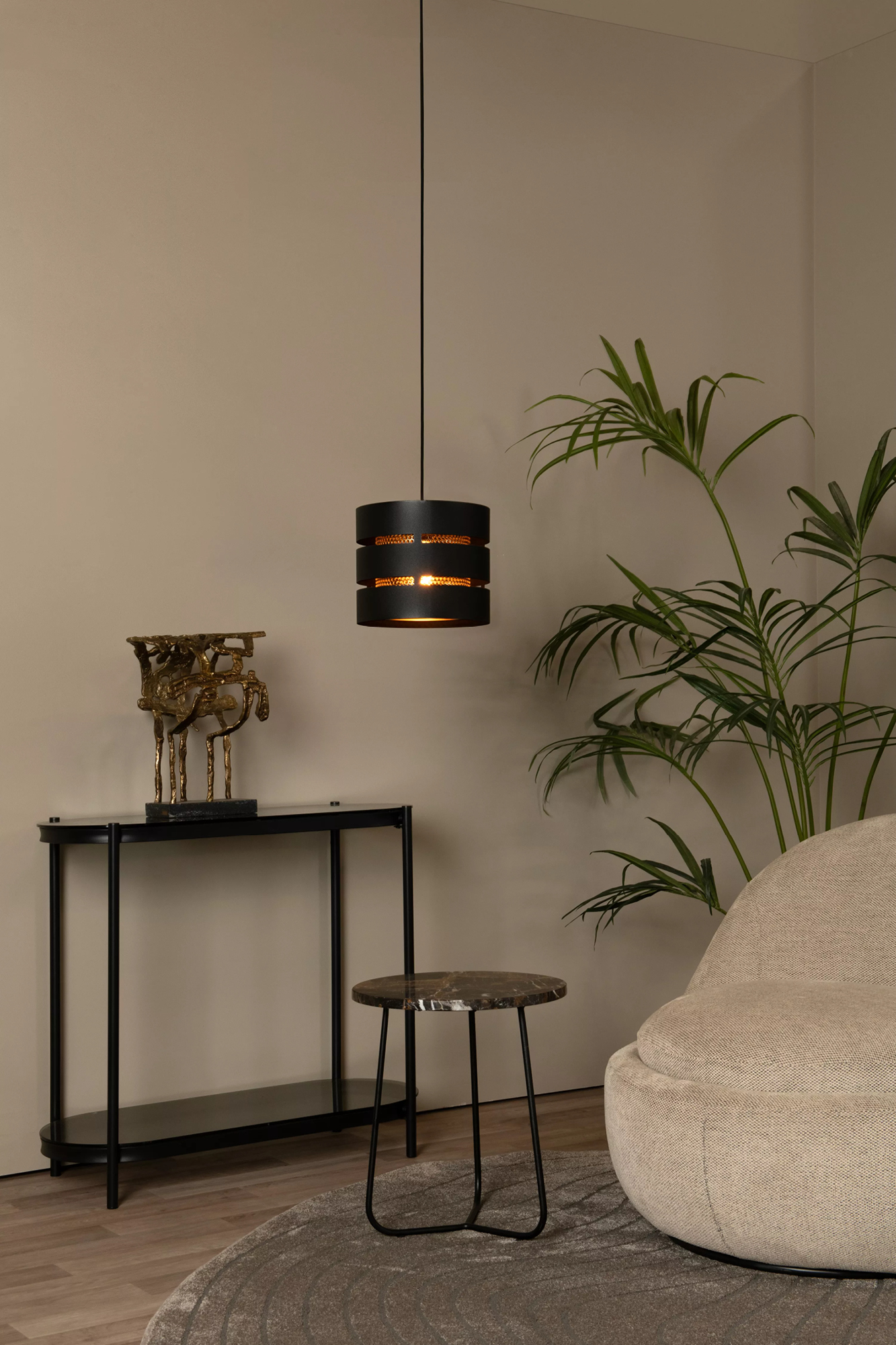 ROSAS HANGLAMP Ø 26CM ZWART