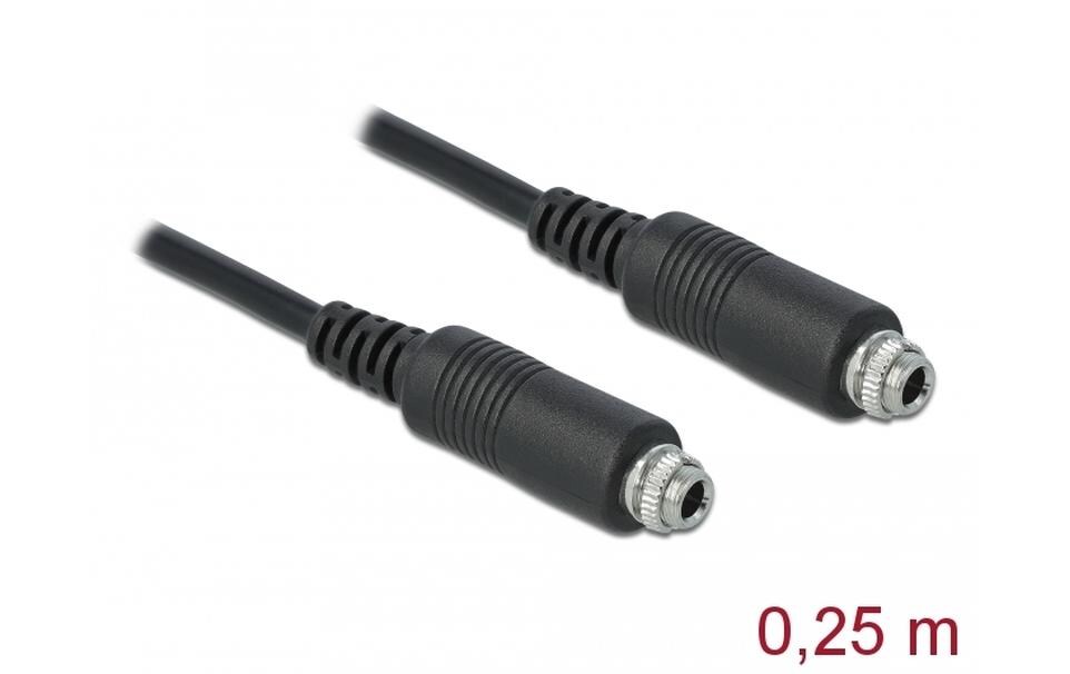 Audio-Kabel 3.5 mm Klinke - 3.5 mm Klinke 0.25 mDelock Kabel Audio Klinke 3.5 mm Buchse zum Einbau > Audio Klinke 3.5 mm Buchse zum Einbau 3 Pin 25 cm