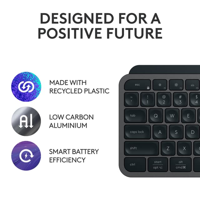 Logitech MX Keys S trådløst tastatur (graphite)