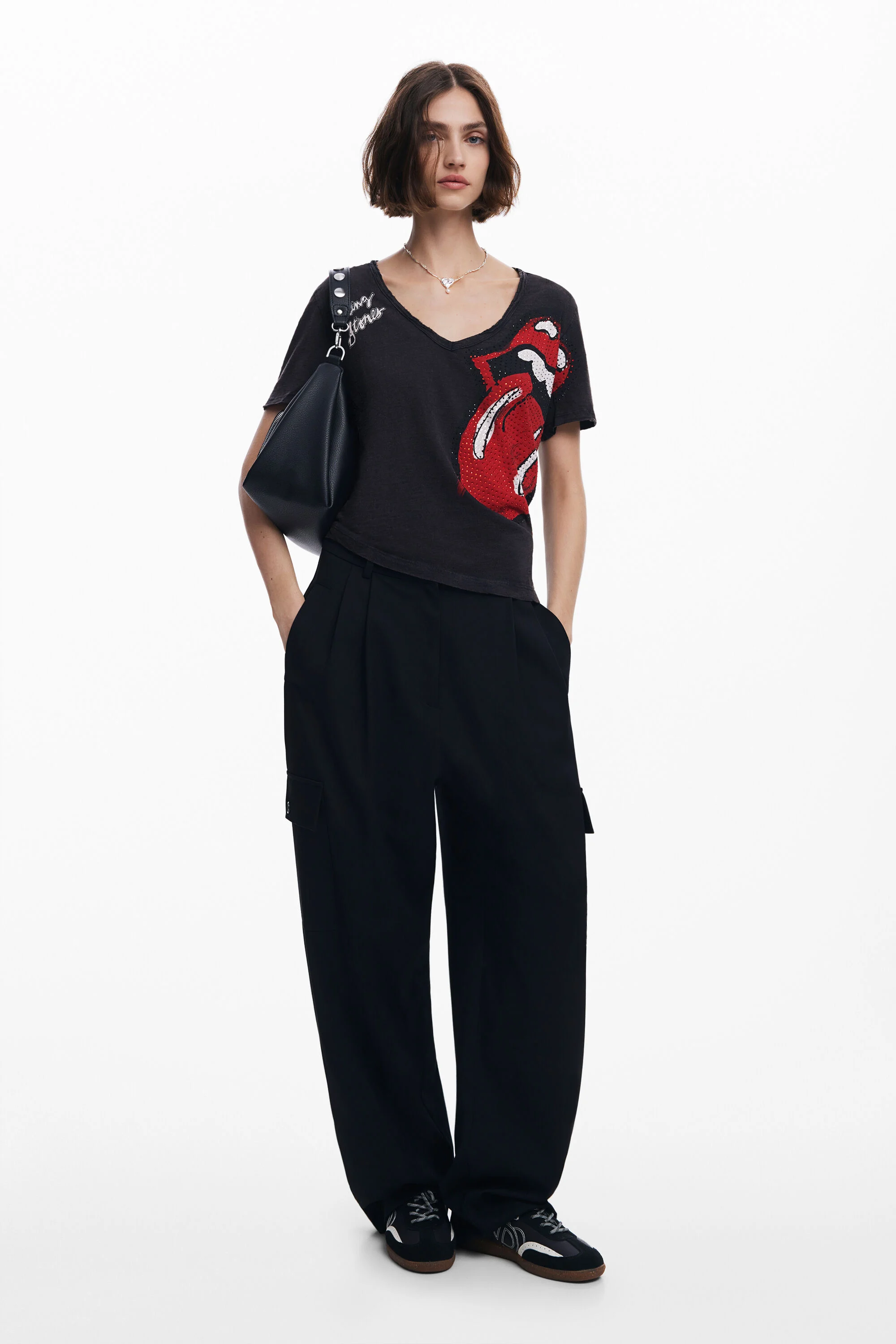 Camiseta strass The Rolling Stones