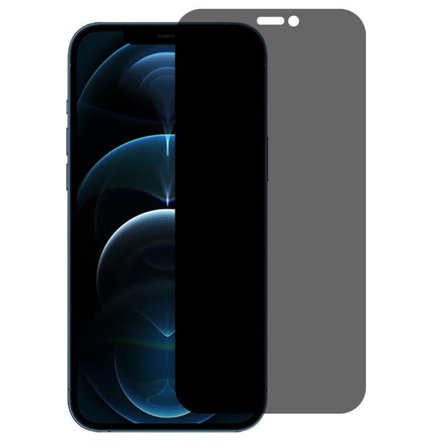 SKALO iPhone 12 Privacy Hærdet Glas Skærmbeskyttelse