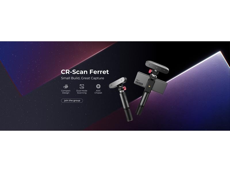 Creality 3D-Scanner CR-Scan Ferret Kompakter 3D Scanner mit Farbscan Option