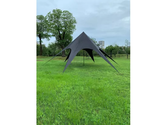 Tente forme étoile - Plastique - 14m - Noir