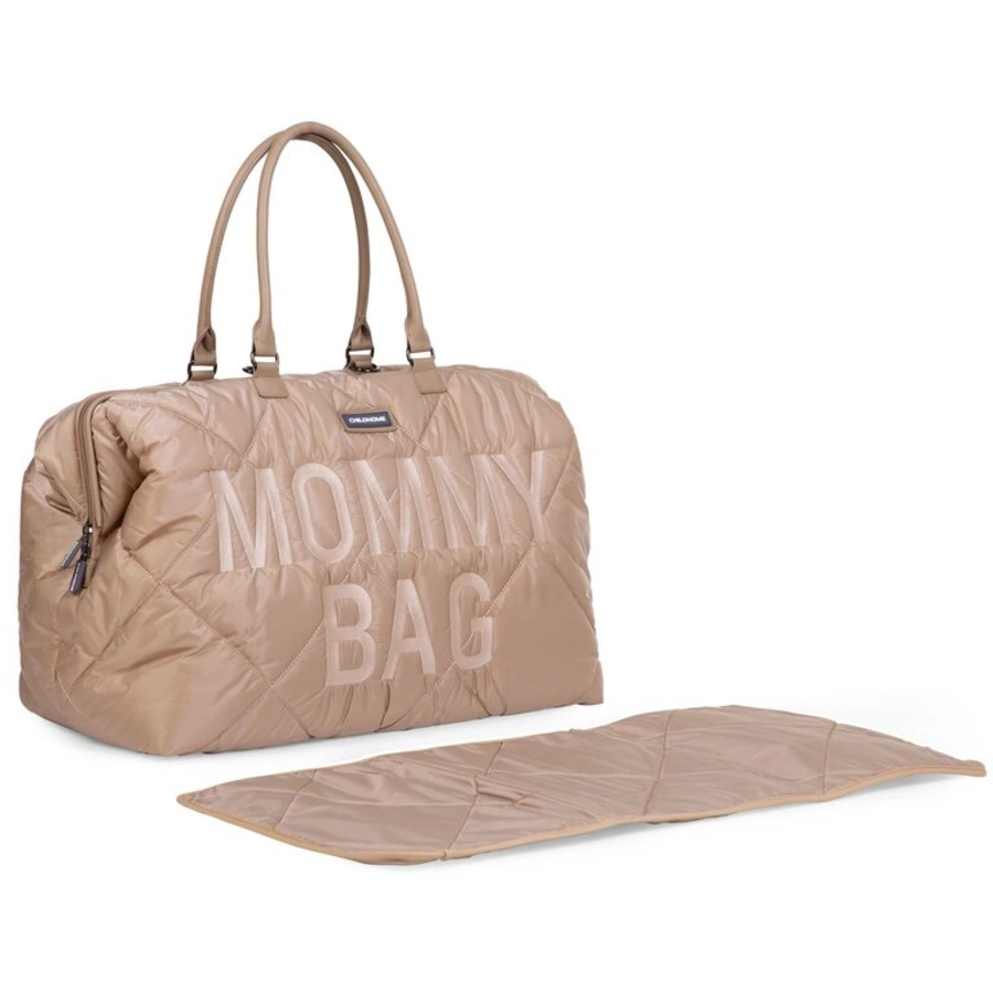 CHILDHOME Mommy Bag gesteppt beige