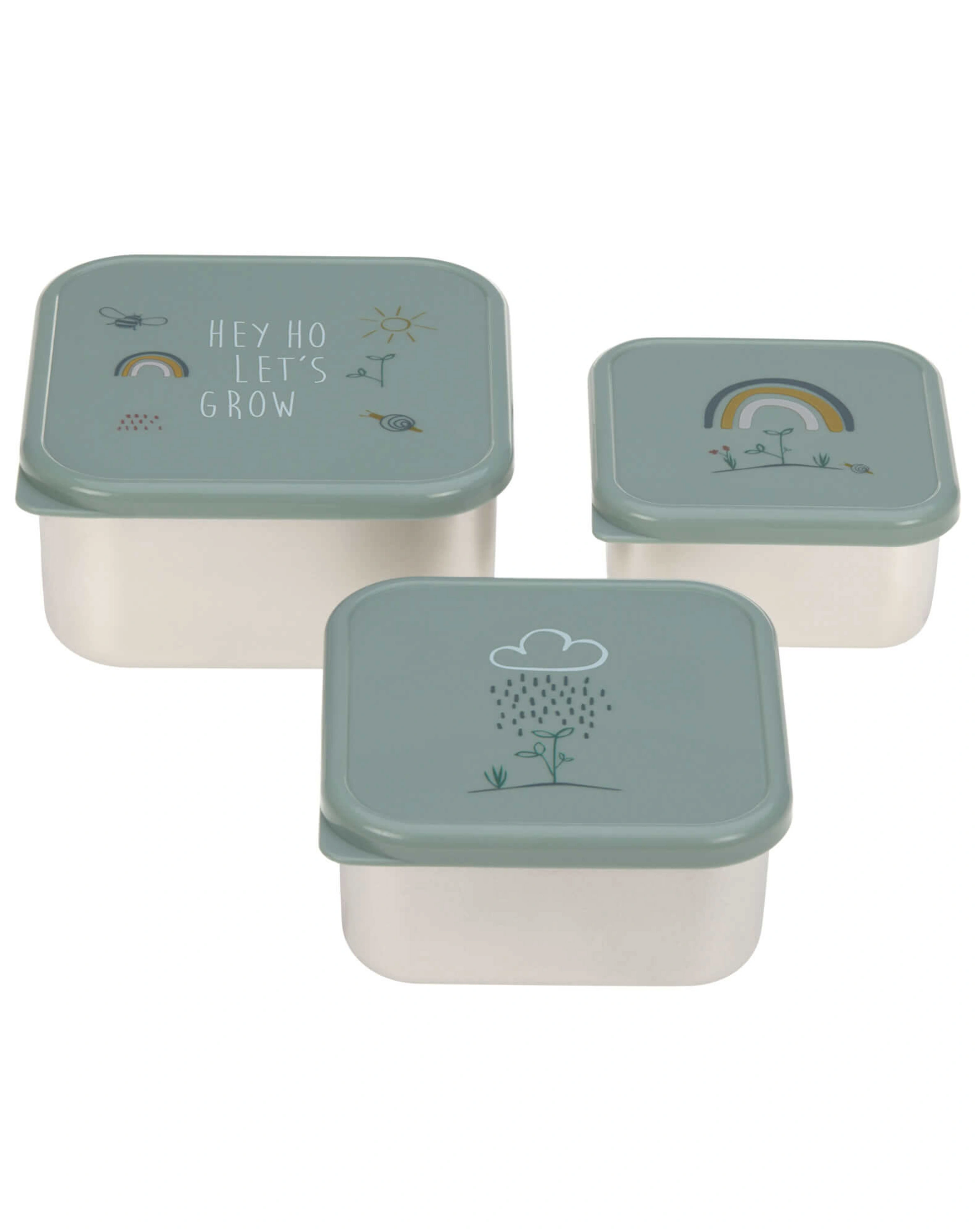 Snackbox GARDEN EXPLORER 3er-Set in mint