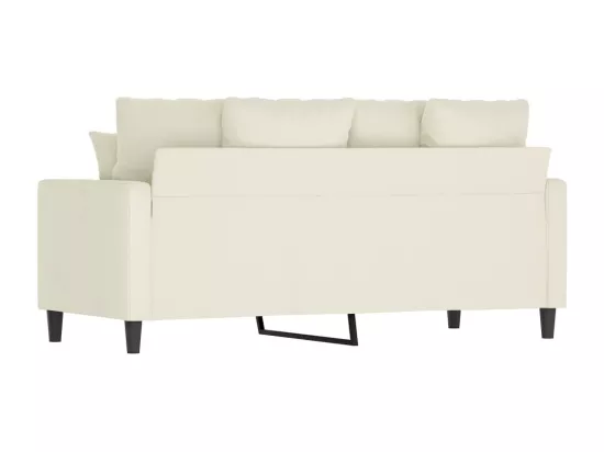 Canapé à 2 places Crème 140 cm Velours