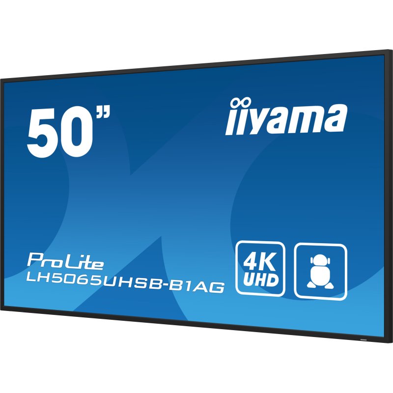 iiyama LH5065UHSB-B1AG Écran d'affichage dynamique Écran plat de signalisation numérique 125,7 cm (49.5