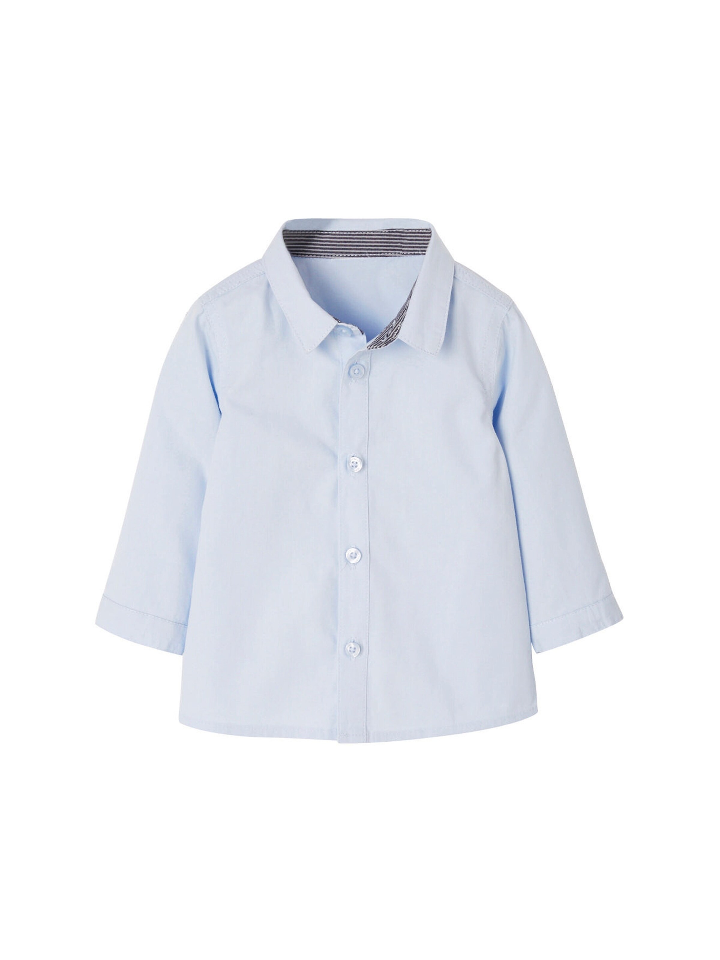 Vertbaudet Festliches Jungen Baby-Set: Hemd, Hose, Weste & Fliege, Bundweite verstellbar blau/nachtblau/grau