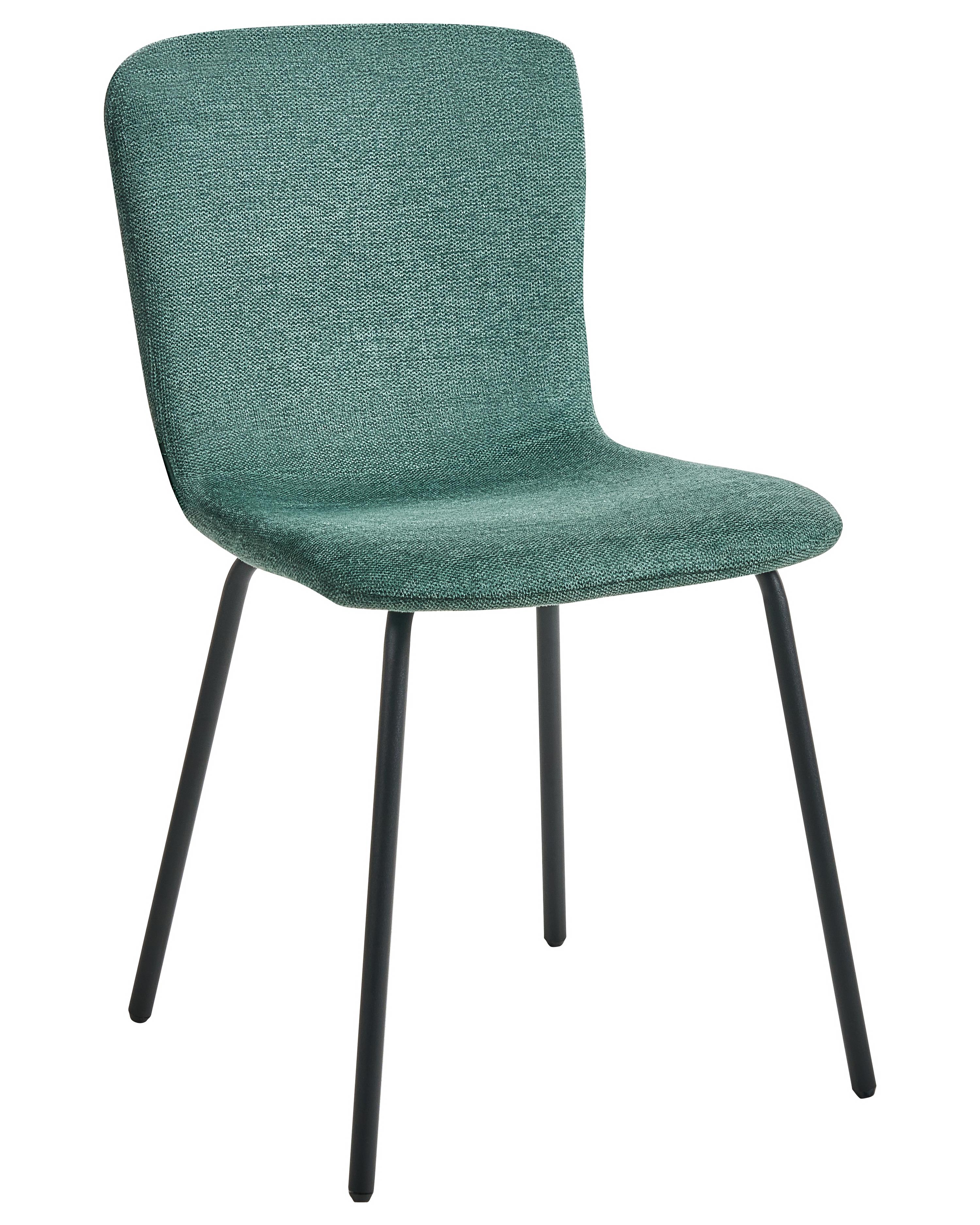 Set van 4 eetkamerstoelen CALDWELL Stof Groen