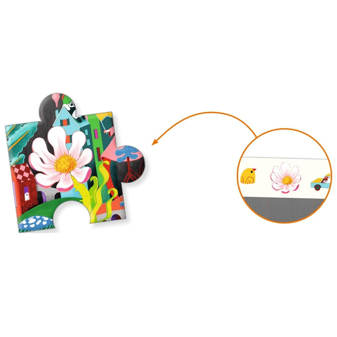 Djeco puzzel observation crazy town - 200st