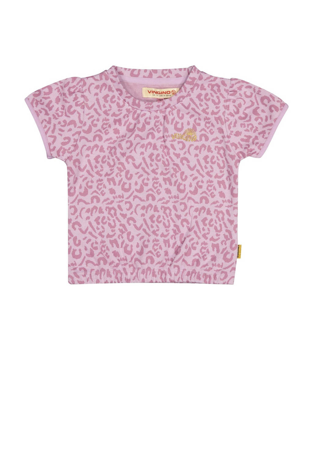 Vingino T-shirt NINNEKE met panterprint lila