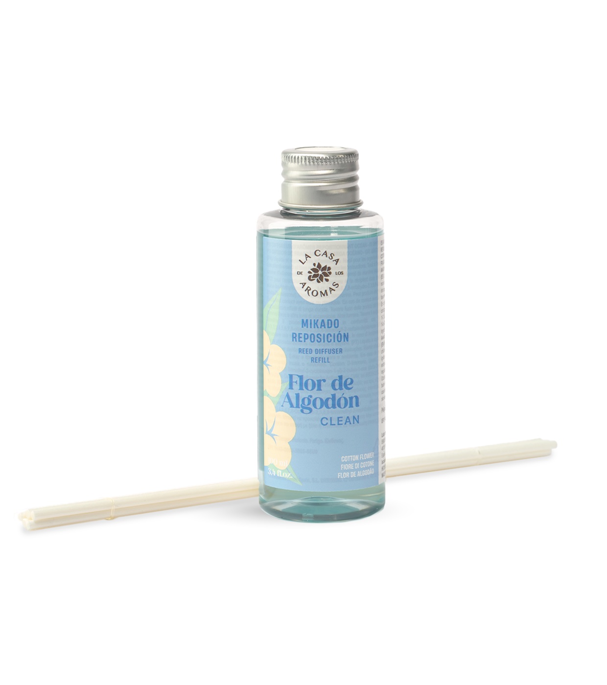 La Casa de los Aromas - Refil de ambientador Mikado 100ml - Flor de Algodão