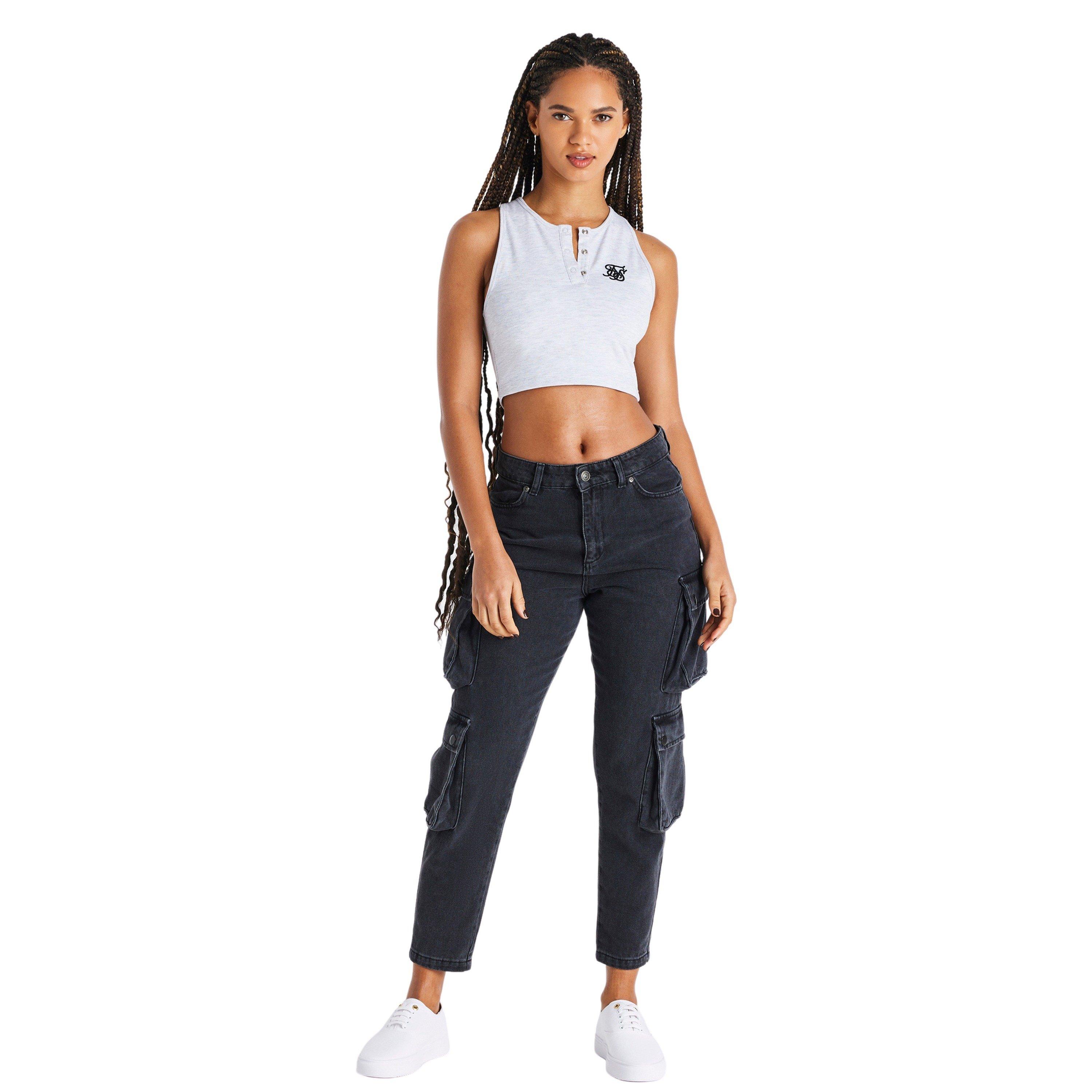 SikSilk Popper Crop Vest