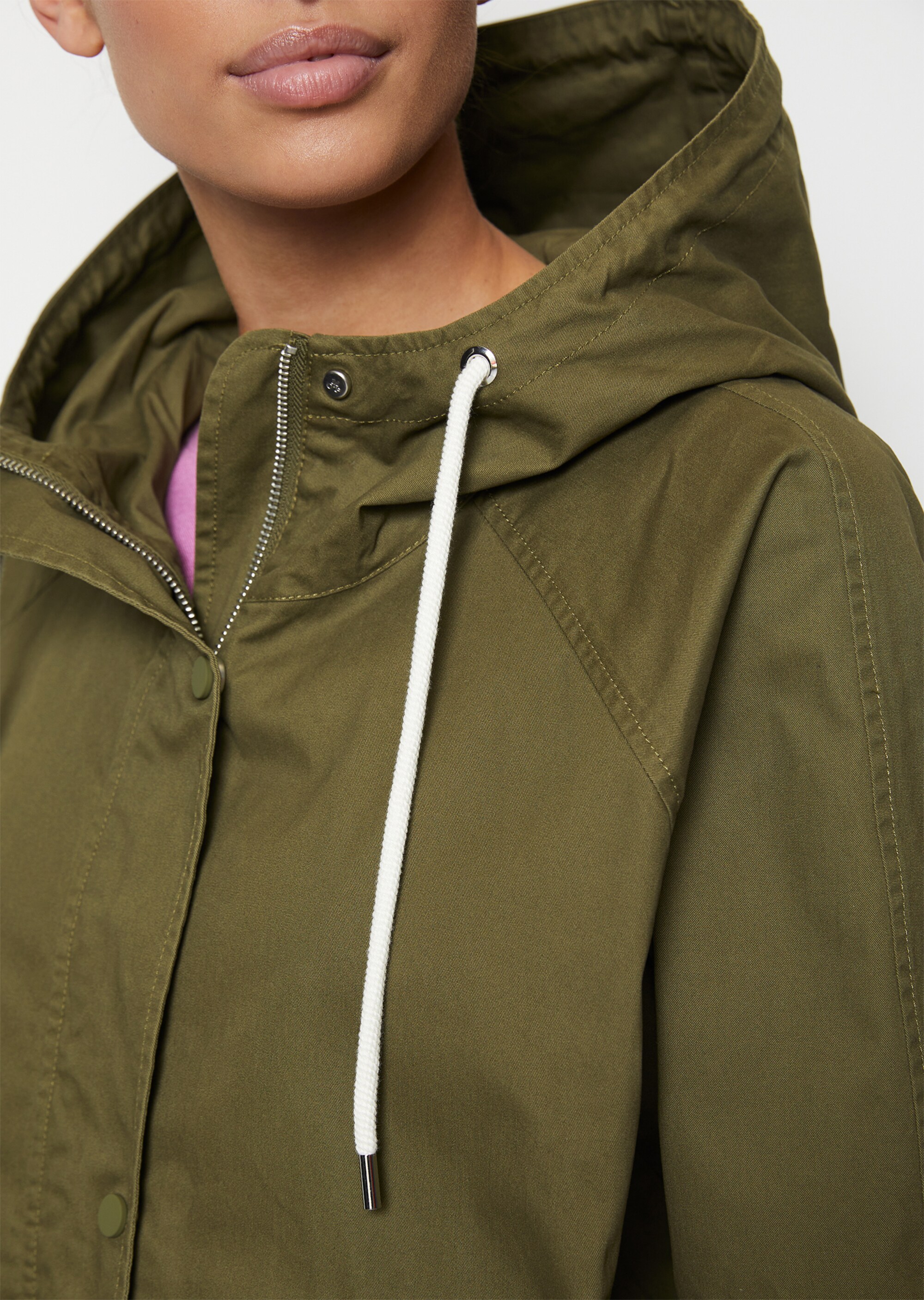 Jacke im Cape-Stil relaxedaus Organic Cotton-Twill