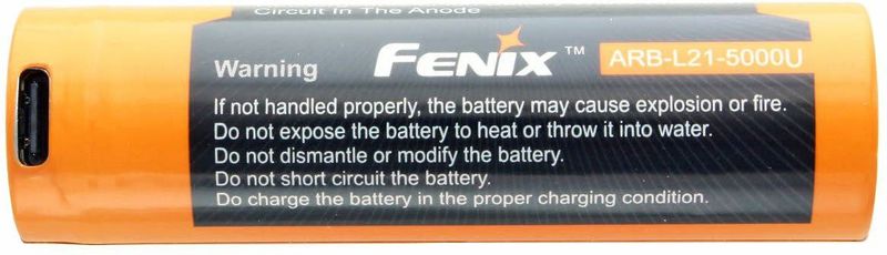 Fenix - ARE-L21-5000U - Oplaadbare Lithium-Ion Batterij - 21700 - 5000 mAh - 3,6 V